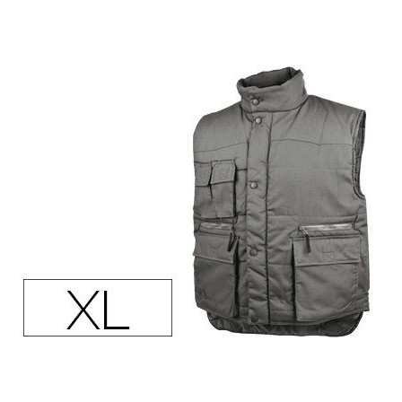 CHALECO DELTAPLUS MULTIBOLSILLOS CON CREMALLERA CINTURA ELASTICA PR...