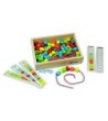 JUEGO ANDREUTOYS FORMAS PARA ENSARTAR + 10 CORDONES + 10 PLANTILLAS...