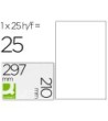 ETIQUETA ADHESIVA Q-CONNECT KF00228 -TAMAÑO DIN A4 -PARA INK-JET -T...