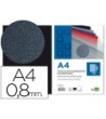 TAPA ENCUADERNACION LIDERPAPEL POLIPROPILENO A4 0.8MM NEGRA PAQUETE...