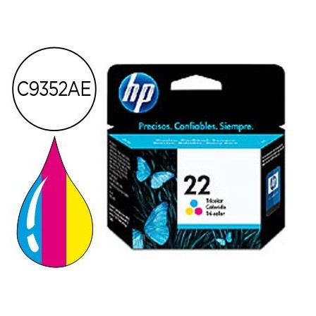 INK-JET HP N.22 TRICOLOR -5ML- DJ 3920/3940/D2360/F380 PSC 1410