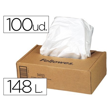 BOLSA DE RESIDUOS FELLOWES PARA DESTRUCTORA DE DOCUMENTOSCAJA CON 5...