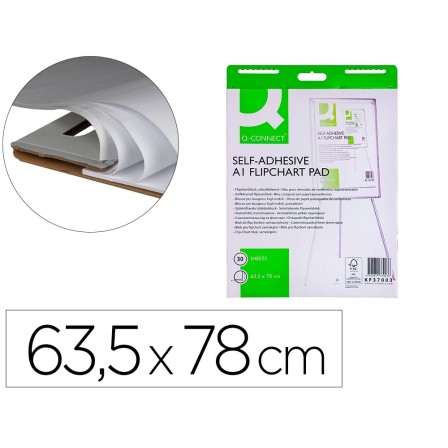 BLOC CONGRESO Q-CONNECT PAPEL AUTOADHESIVO 70 GRS 635X830