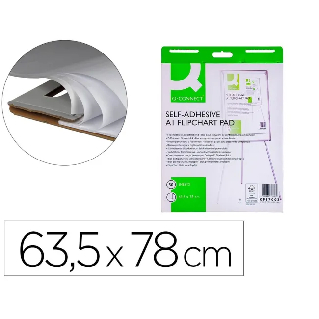 BLOC CONGRESO Q-CONNECT PAPEL AUTOADHESIVO 70 GRS 635X830