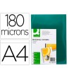TAPA DE ENCUADERNACION Q-CONNECT PVC DIN A4 OPACA VERDE 180 MICRAS ...