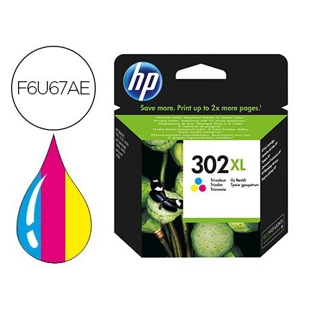 INK-JET HP 302XL ENVY 4524 / 4527 / 4528 / 4521 TRICOLOR 330 PAG