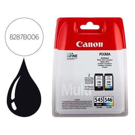 INK-JET CANON PG-545 / CL-546 PIXMA MG2550 / MG3050 / TR4550 / TS20...