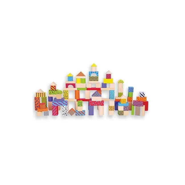 JUEGO ANDREUTOYS BLOQUES MADERAS 100 PIEZAS 22,5X22 CM