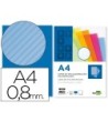 TAPA ENCUADERNACION LIDERPAPEL POLIPROPILENO ONDULADO A4 0.8 MM AZU...