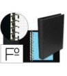 CARPETA MULTIFIN ALFA 3005-G 16 ANILLAS 40 MM PLASTICO FOLIO NEGRO