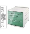 FICHERO CAJONES DE SOBREMESA ESSELTE COLOUR ICE PLASTICO 4 CAJONES ...
