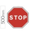 PICTOGRAMA SYSSA SEÑAL VIAL STOP EN ACERO GALVANIZADO 500 MM