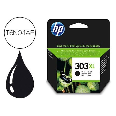 INK-JET HP N. 303XL ENVY PHOTO 6230 / 7130 / 7830 COLOR NEGRO CAPAC...