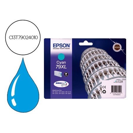INK-JET EPSON 79XL WF 4630 / 4640 / 5110 /-5190 / 5620 / 5690 CIAN ...