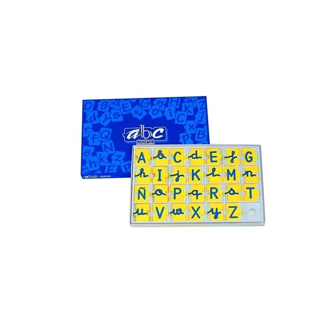JUEGO MINILAND ABECEDARIO MAYUSCULAS Y MINUSCULAS 168 PIEZAS