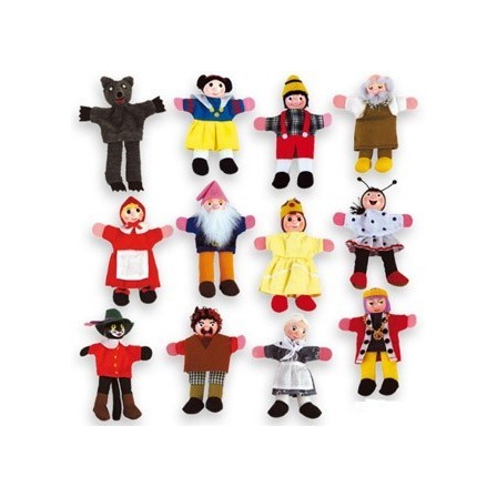 JUEGO ANDREUTOYS MARIONETA DE MANO PERSONAJES CUENTOS INFANTILES SU...