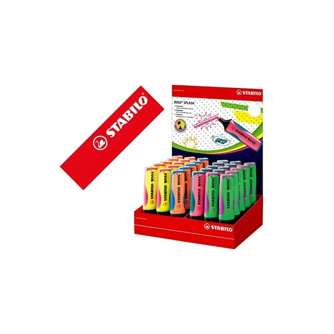 ROTULADOR STABILO BOSS SPLASH 75 EXPOSITOR SOBREMESA DE 30 UNIDADES...