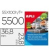 ETIQUETA ADHESIVA APLI 36,8X23,8 MM FOTOCOPIADORA LASER INKJET CAJA...