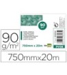 PAPEL DIBUJO LIDERPAPEL 750MMX20M 90G/M2 VEGETAL ROLLO