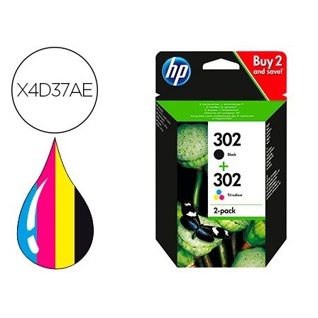 INK-JET HP 302 DESKJET 11XX / 21XX / 36XX ENVY 45XX / OFFICEJET 38X...