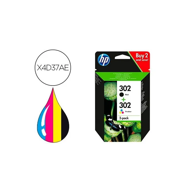 INK-JET HP 302 DESKJET 11XX / 21XX / 36XX ENVY 45XX / OFFICEJET 38X...