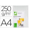 TAPA DE ENCUADERNACION Q-CONNECT CARTON DIN A4 BLANCO SIMIL PIEL CA...