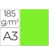 CARTULINA GUARRO DIN A3 VERDE FLUORESCENTE 185 GR PAQUETE 50 H