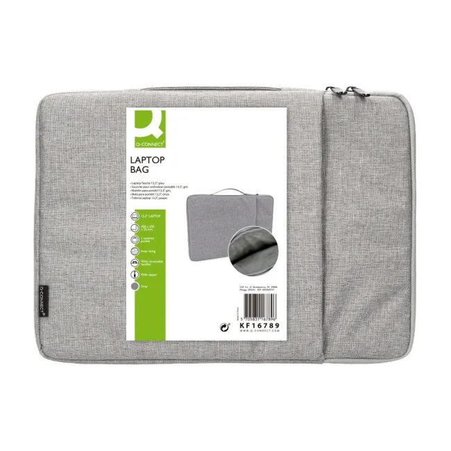 FUNDA PARA PORTATIL Q-CONNECT 15,6" CON ASA 1 BOLSILLO EXTERIOR CON...
