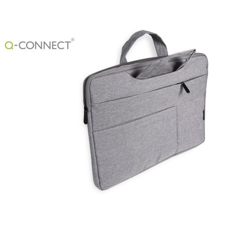 MALETIN PARA PORTATIL Q-CONNECT 15,6" CON ASAS RETRACTILES CREMALLE...