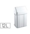 PAPELERA CONTENEDOR SIE PLASTICO CON TAPADERA MAX 12 LITROS BLANCA ...