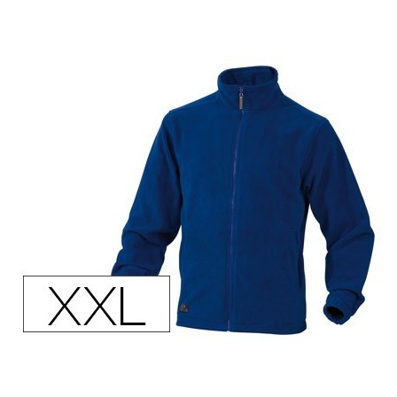 CHAQUETA DELTAPLUS POLAR CON CREMALLERA 2 BOLSILLOS COLOR AZUL TALL...