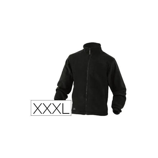 CHAQUETA DELTAPLUS POLAR CON CREMALLERA 2 BOLSILLOS COLOR NEGRO TAL...