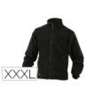 CHAQUETA DELTAPLUS POLAR CON CREMALLERA 2 BOLSILLOS COLOR NEGRO TAL...