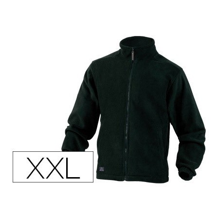 CHAQUETA DELTAPLUS POLAR CON CREMALLERA 2 BOLSILLOS COLOR NEGRO TAL...