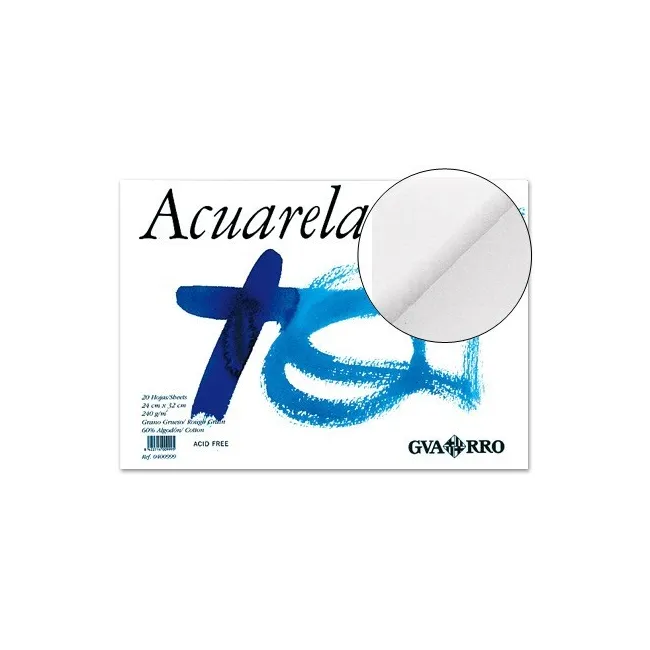 BLOC DIBUJO ACUARELA DIN A3 ENCOLADO 32.5X46 CM 20 H DE 240 GRAMOS