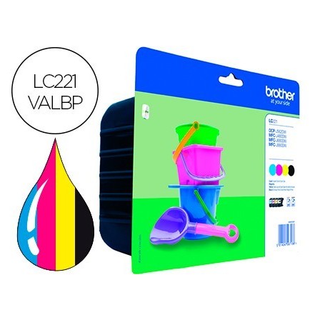 INK-JET BROTHER LC221VAL DCP-J562DW / MFC-J480DW / 680DW / 880DW MU...