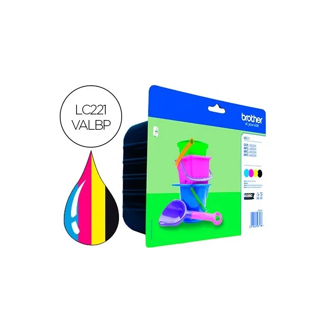 INK-JET BROTHER LC221VAL DCP-J562DW / MFC-J480DW / 680DW / 880DW MU...