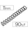 ESPIRAL WIRE 3:1 11 MM N.7 NEGRO CAPACIDAD 90 HOJAS CAJA DE 100 UNI...