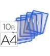 FUNDA PARA PORTACATALOGO TARIFOLD DIN A4 COLOR AZUL PACK DE 10 UNID...