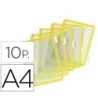 FUNDA PARA PORTACATALOGO TARIFOLD DIN A4 COLOR AMARILLO PACK DE 10 ...