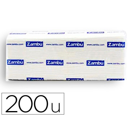 TOALLA DE PAPEL SECAMANOS DAHI Z CELULOSA 2 CAPAS CAJA CON 20 PAQUE...