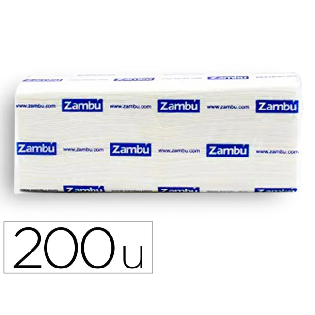 TOALLA DE PAPEL SECAMANOS DAHI Z CELULOSA 2 CAPAS CAJA CON 20 PAQUE...