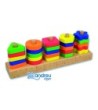 JUEGO ANDREUTOYS MANIPULACION 25 PIEZAS GEOMETRICAS + 12 PLANTILLAS...