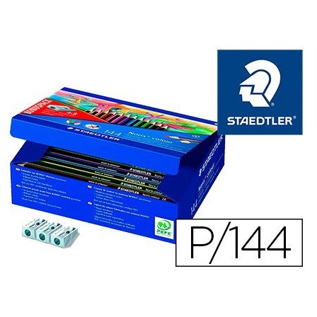 LAPIZ DE COLOR STAEDTLER WOPEX ECOLOGICO CAJA DE 144 UNIDADES SURTI...