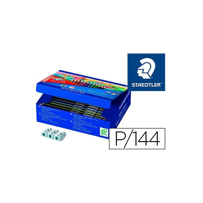 LAPIZ DE COLOR STAEDTLER WOPEX ECOLOGICO CAJA DE 144 UNIDADES SURTI...