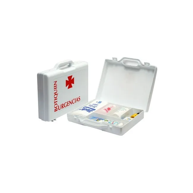 BOTIQUIN POLIPROPILENO CON MATERIAL PARA PRIMEROS AUXILIOS FORMA DE...
