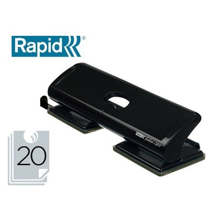 TALADRADOR RAPID FASHION FC20/4 METALICO COLOR NEGRO 4 TALADROS CAP...