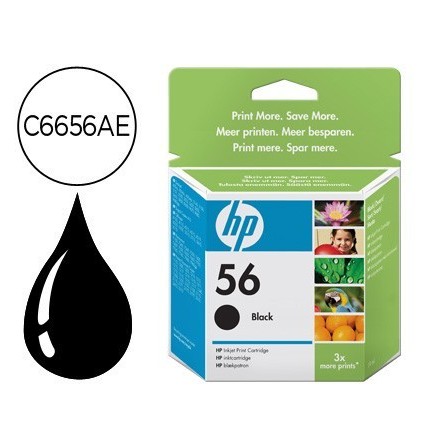 INK-JET HP N.56 NEGRO DJ 450 5550 5152 5500 5600 5650 5800 5850 965...