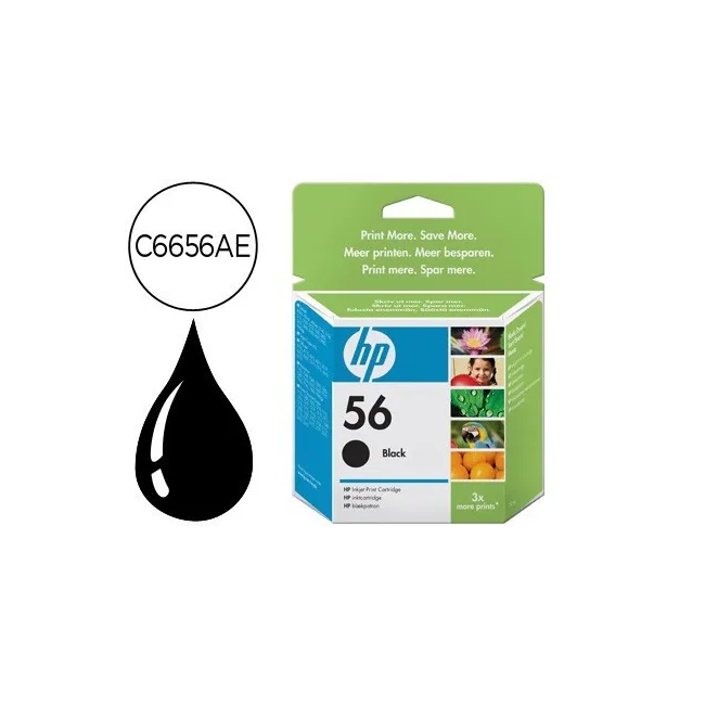 INK-JET HP N.56 NEGRO DJ 450 5550 5152 5500 5600 5650 5800 5850 965...