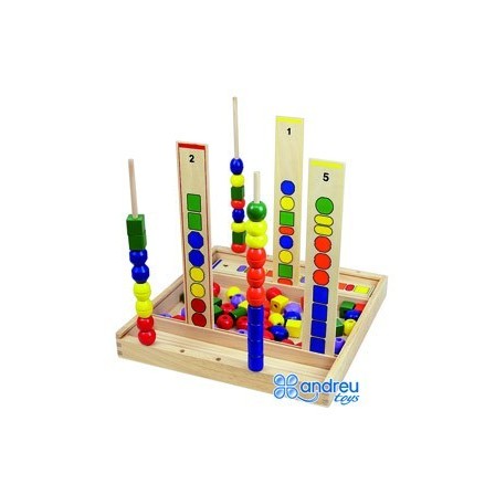 JUEGO ANDREUTOYS MANIPULACION PERCEPCION VISUAL 92 PIEZAS 34X33X4,5 CM